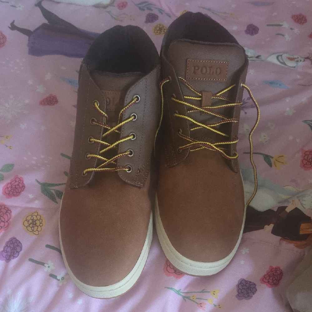 Polo by Ralph Lauren Tan and Brown Chukka Boots